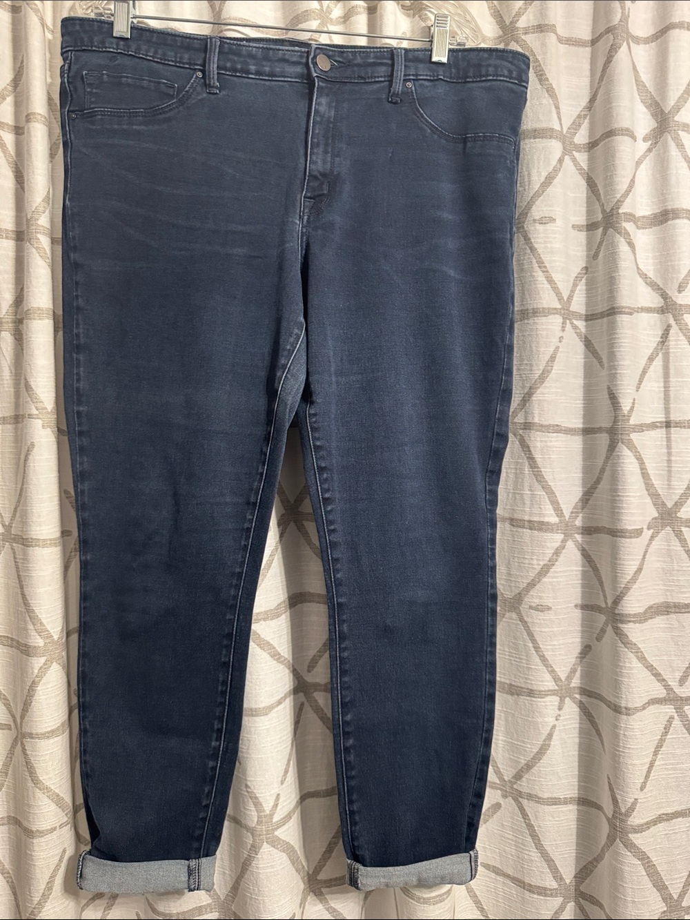 Dark Indigo Stretch Denim Jeans
